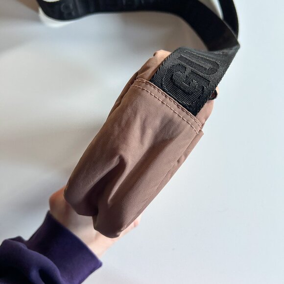 BAGGU Cocoa Light Brown Nylon Crossbody Camera Bag - Picture 3 of 9